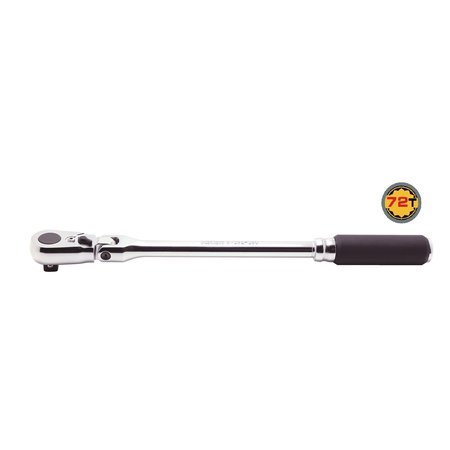 KO-KEN 3/8 Sq. Dr. Ratchet Handle 72 Teeth Flexible Head 280mm 3726Z-280-72T